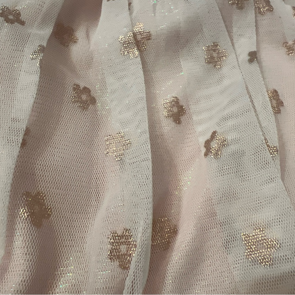 Cat & Jack 3-6 Months Formal Dress Pink Shimmer Ruffled Tulle Sleeveless Easter - Picture 2 of 12